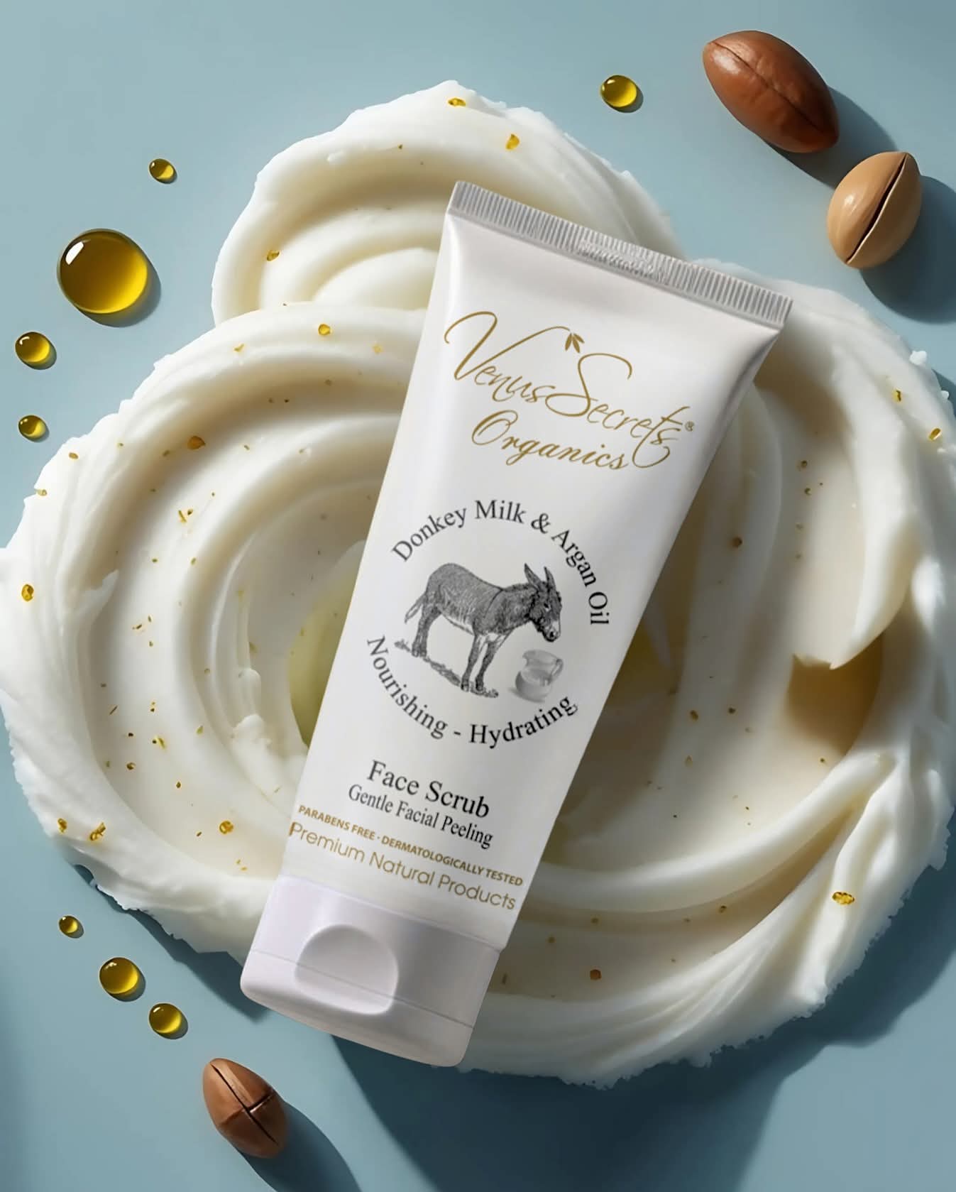 Verzorgingsproducten met ezelinnenmelk