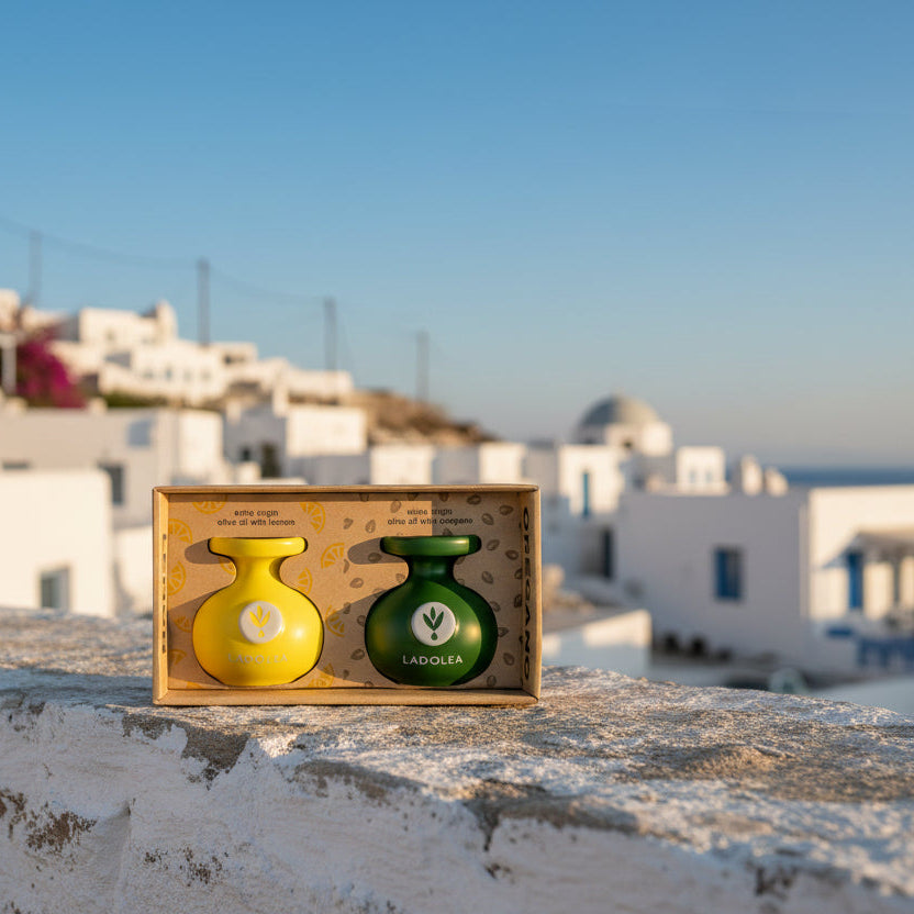 Giftset - Extra vierge olijfolie met citroen & oregano