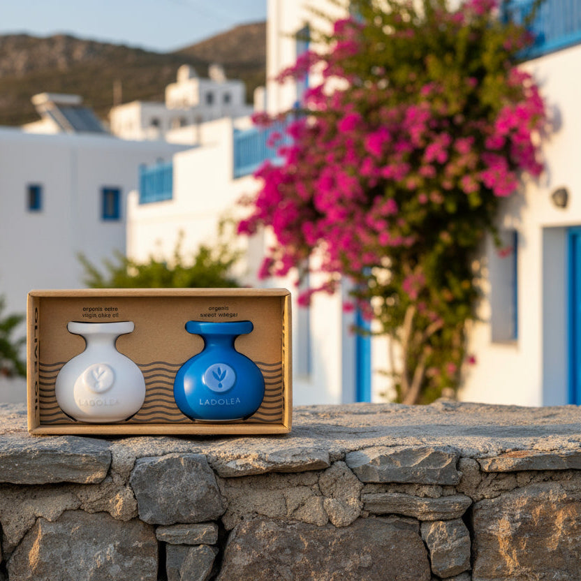 Giftset - Biologische extra vierge olijfolie en Balsamico azijn