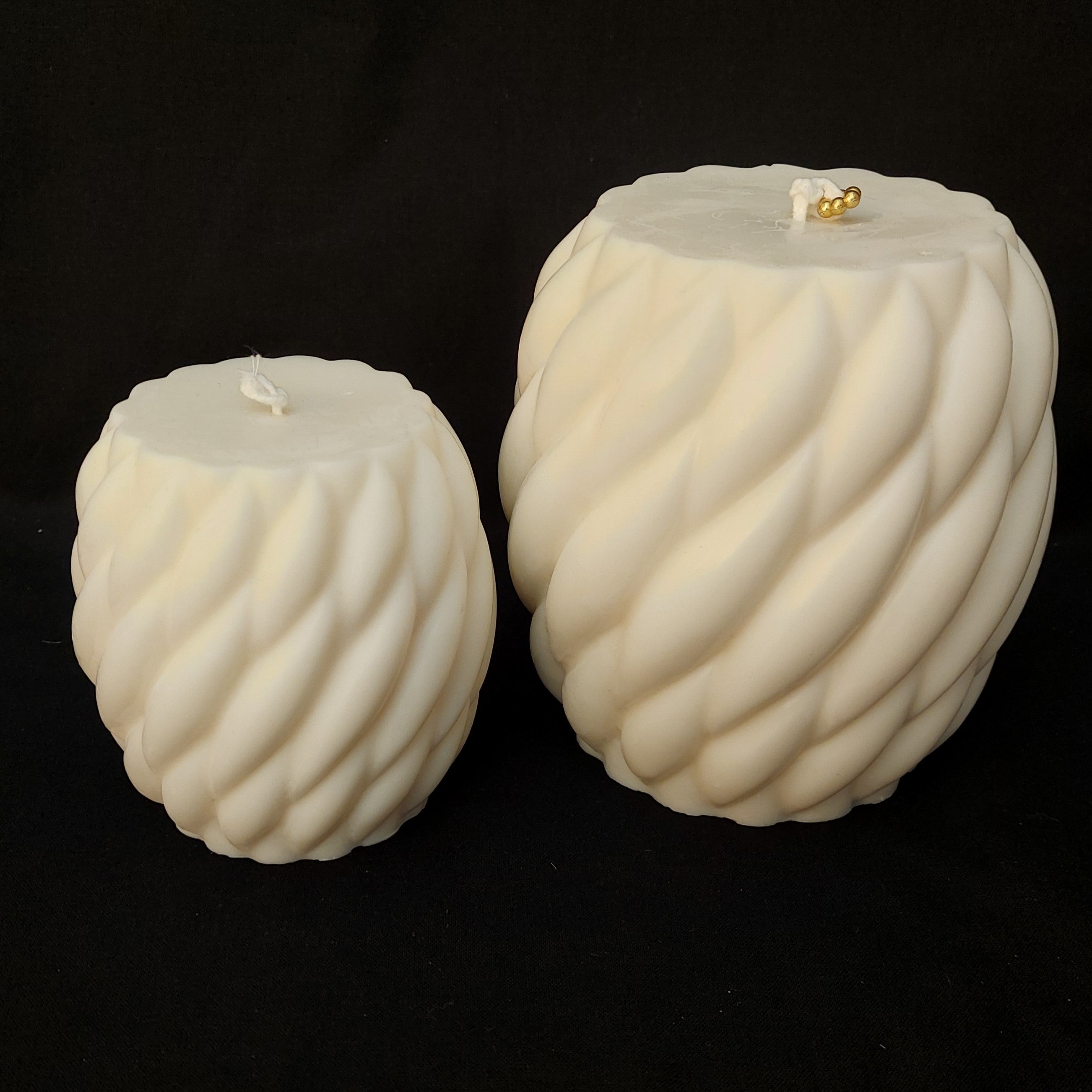 Sierkaarsen - Set 2 gedraaide kaarsen