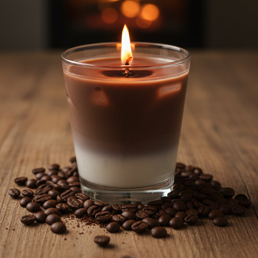 Creamy Coffee Candle- Luxe geurkaars in glas