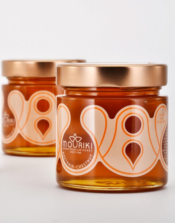 Premium kastanjehoning - 100% natuurlijke Griekse honing - 300 g