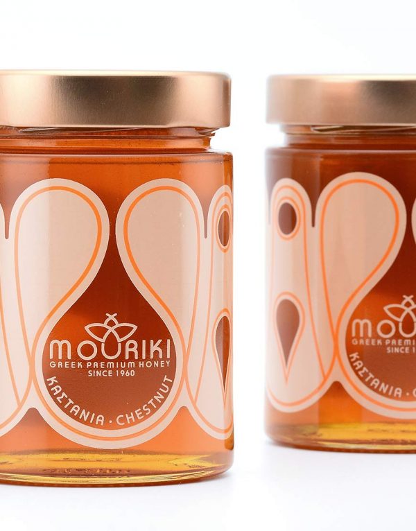 Premium kastanjehoning - 100% natuurlijke Griekse honing - 450 gr