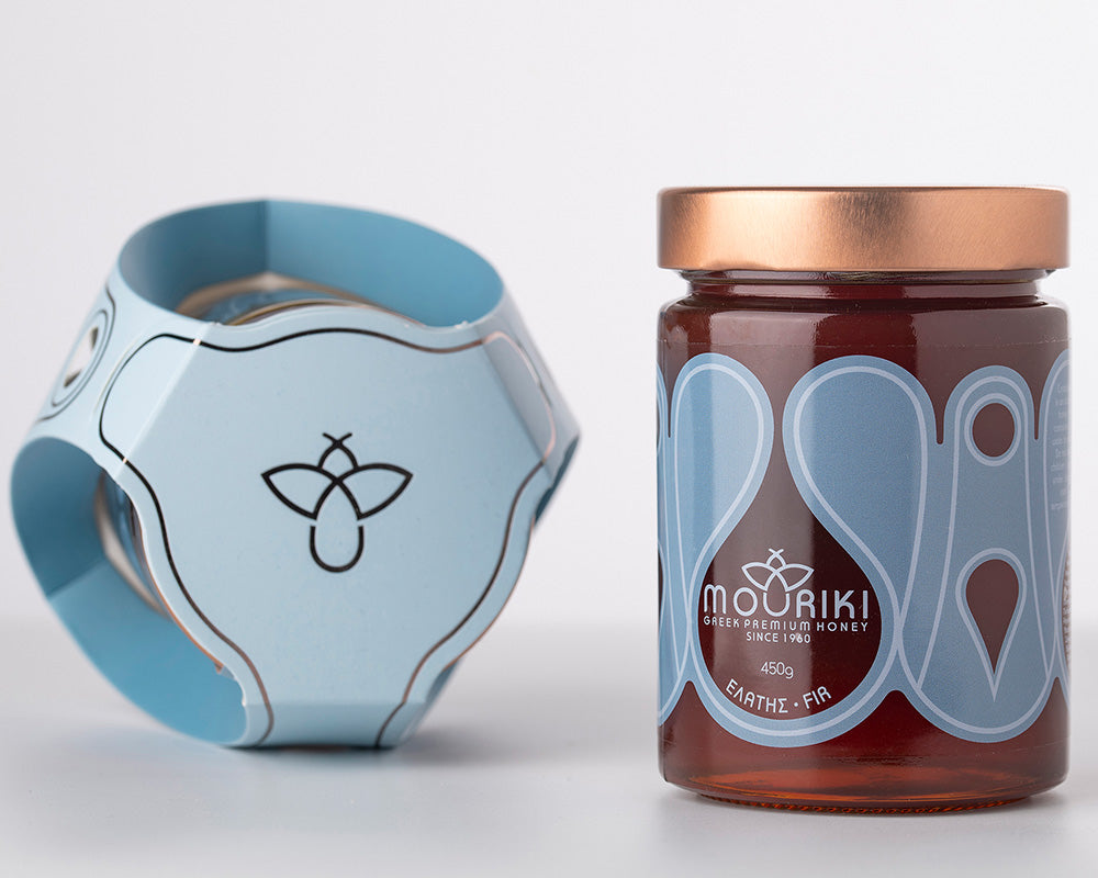 Premium sparhoning - 100% natuurlijke Griekse honing - 450 g (cadeauverpakking)