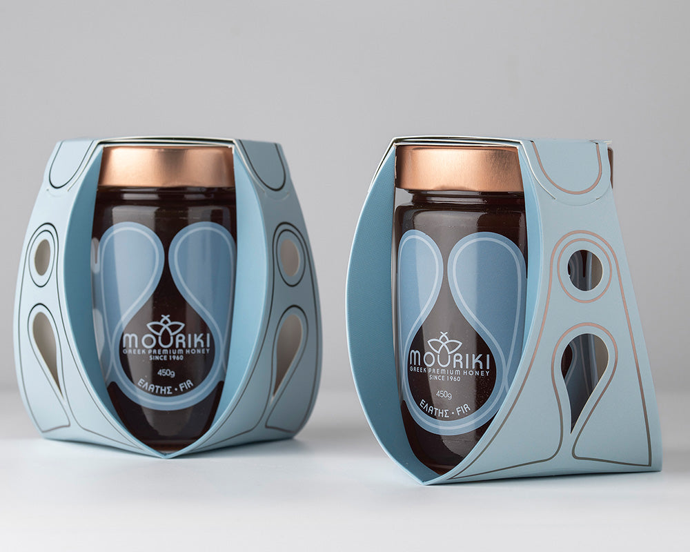 Premium sparhoning - 100% natuurlijke Griekse honing - 450 g (cadeauverpakking)