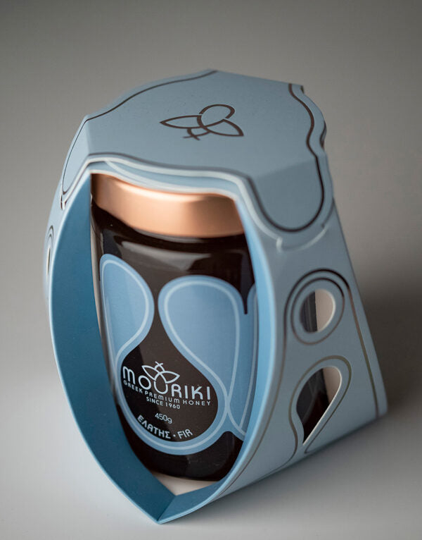 Premium sparhoning - 100% natuurlijke Griekse honing - 450 g (cadeauverpakking)