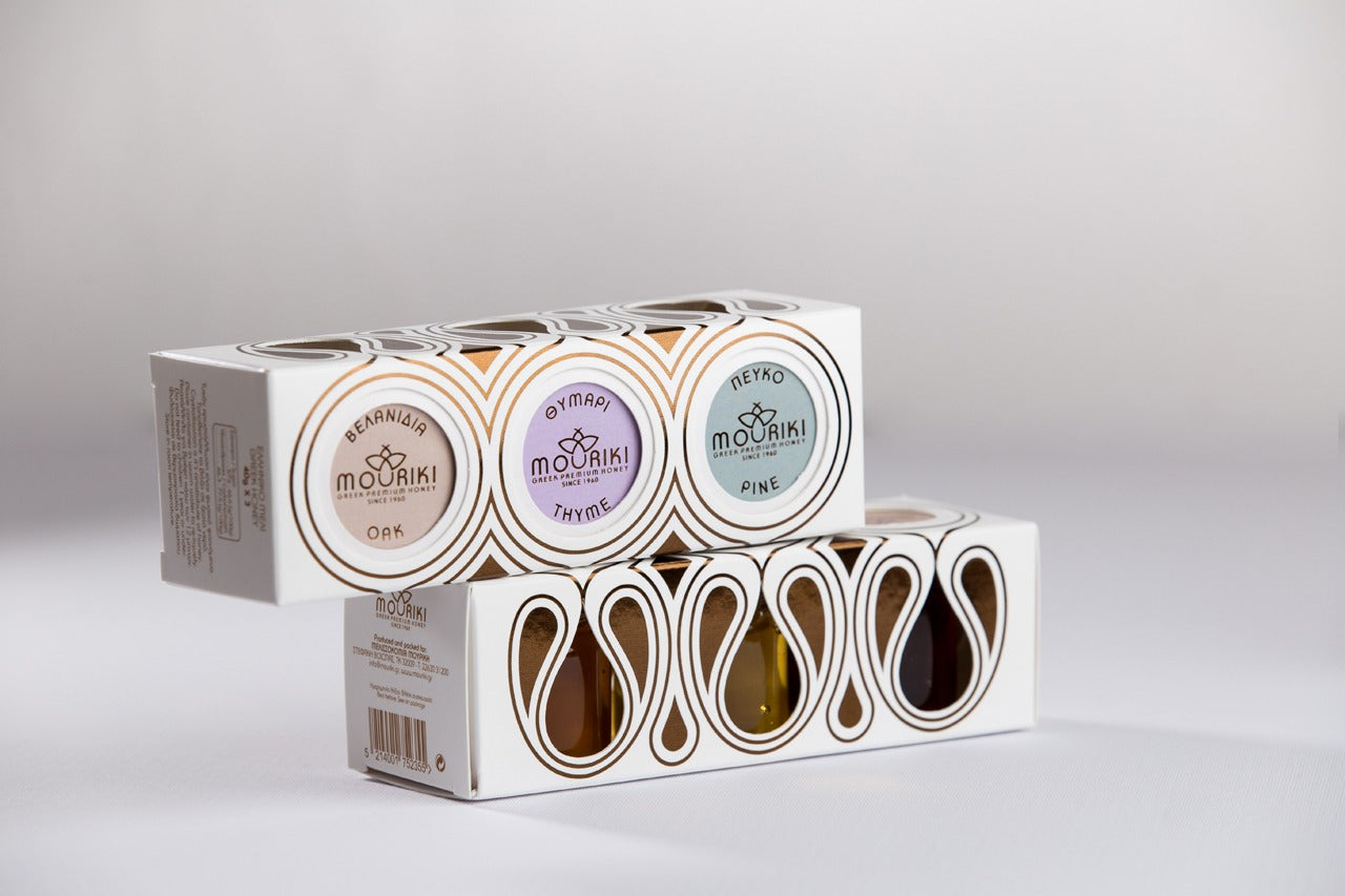 Luxe honing giftset met 3 soorten premium honing