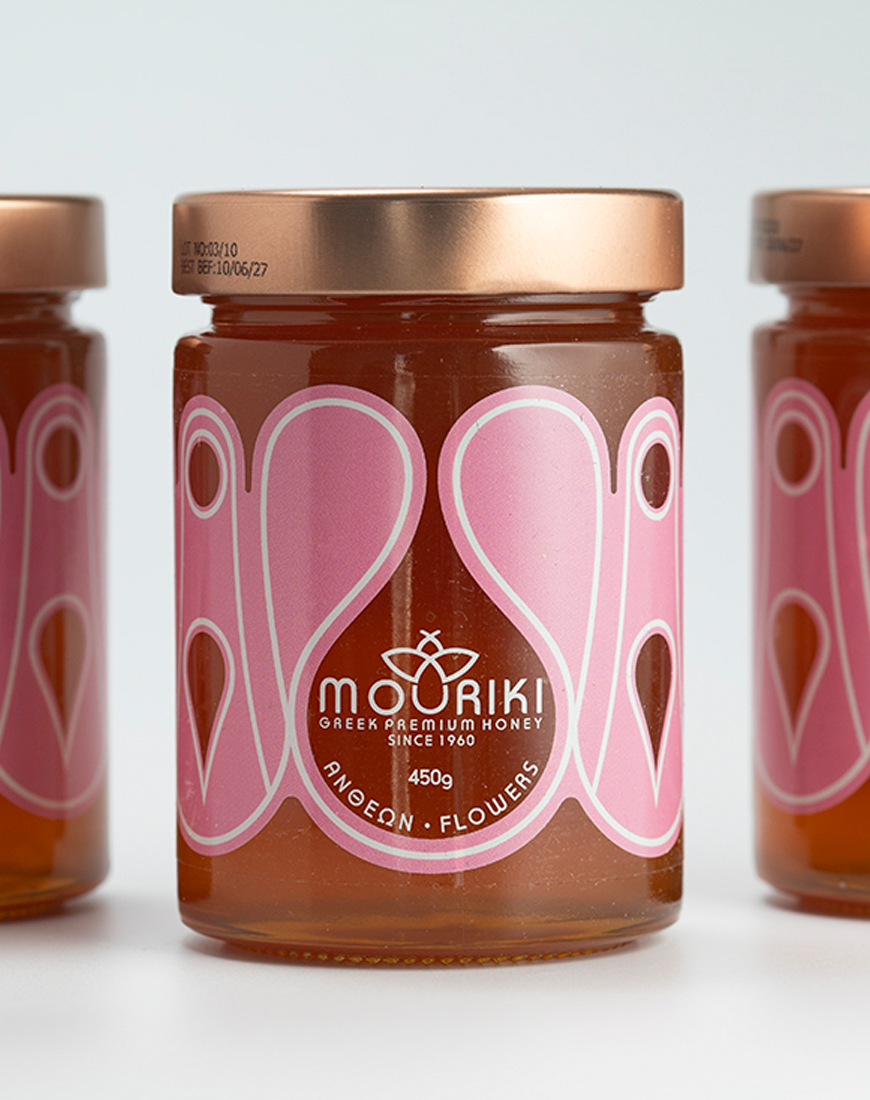 Premium bloemenhoning - 100% natuurlijke Griekse honing - 450 g