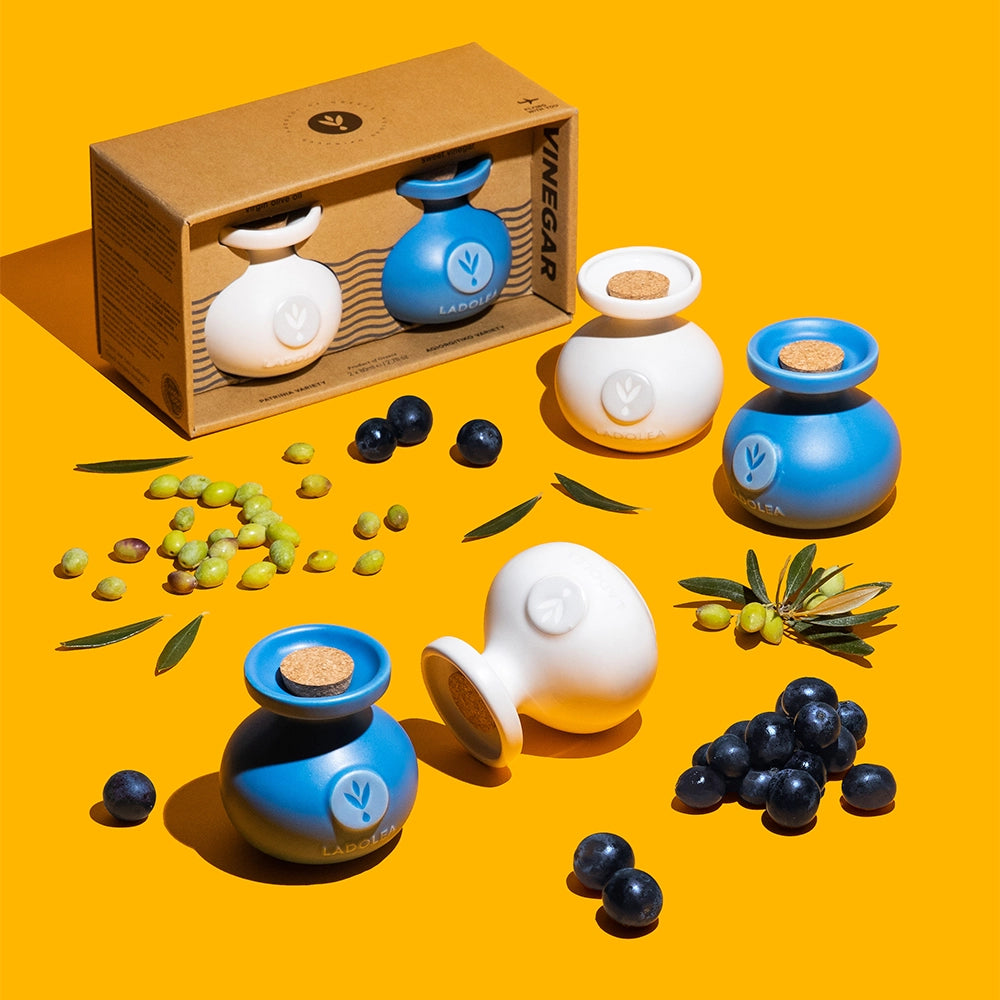 Giftset - Biologische extra vierge olijfolie en Balsamico azijn