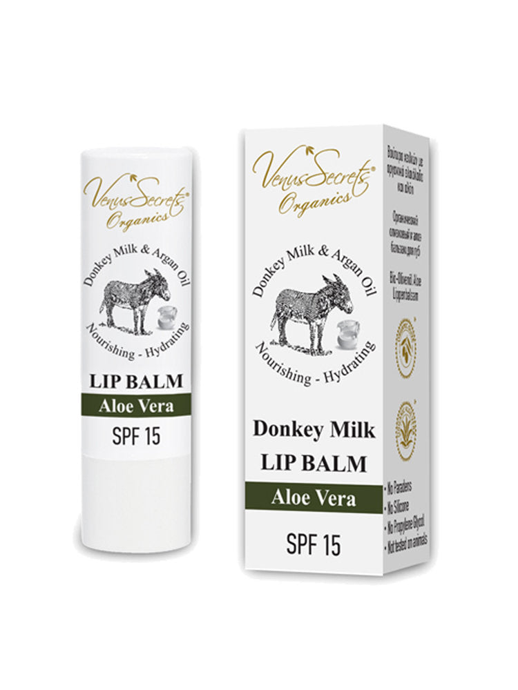 Donkey Milk Lip Balm – Aloë Vera & Vanilla