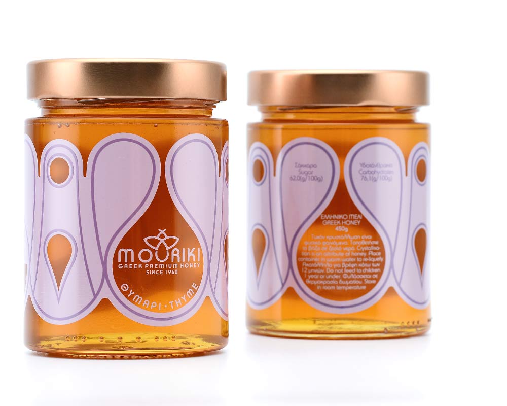 Premium tijmhoning - 100% natuurlijke Griekse honing - 450 g